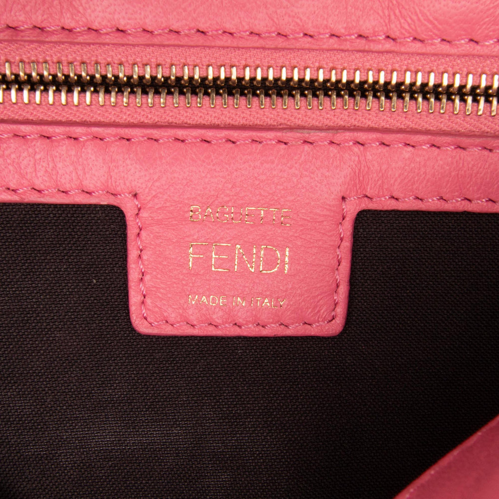 Fendi Zucca Embossed Baguette Satchel (SHG-PnP7Su)