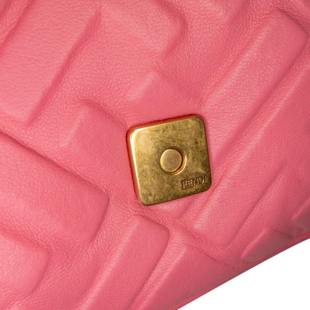 Fendi Zucca Embossed Baguette Satchel (SHG-dNovMe)
