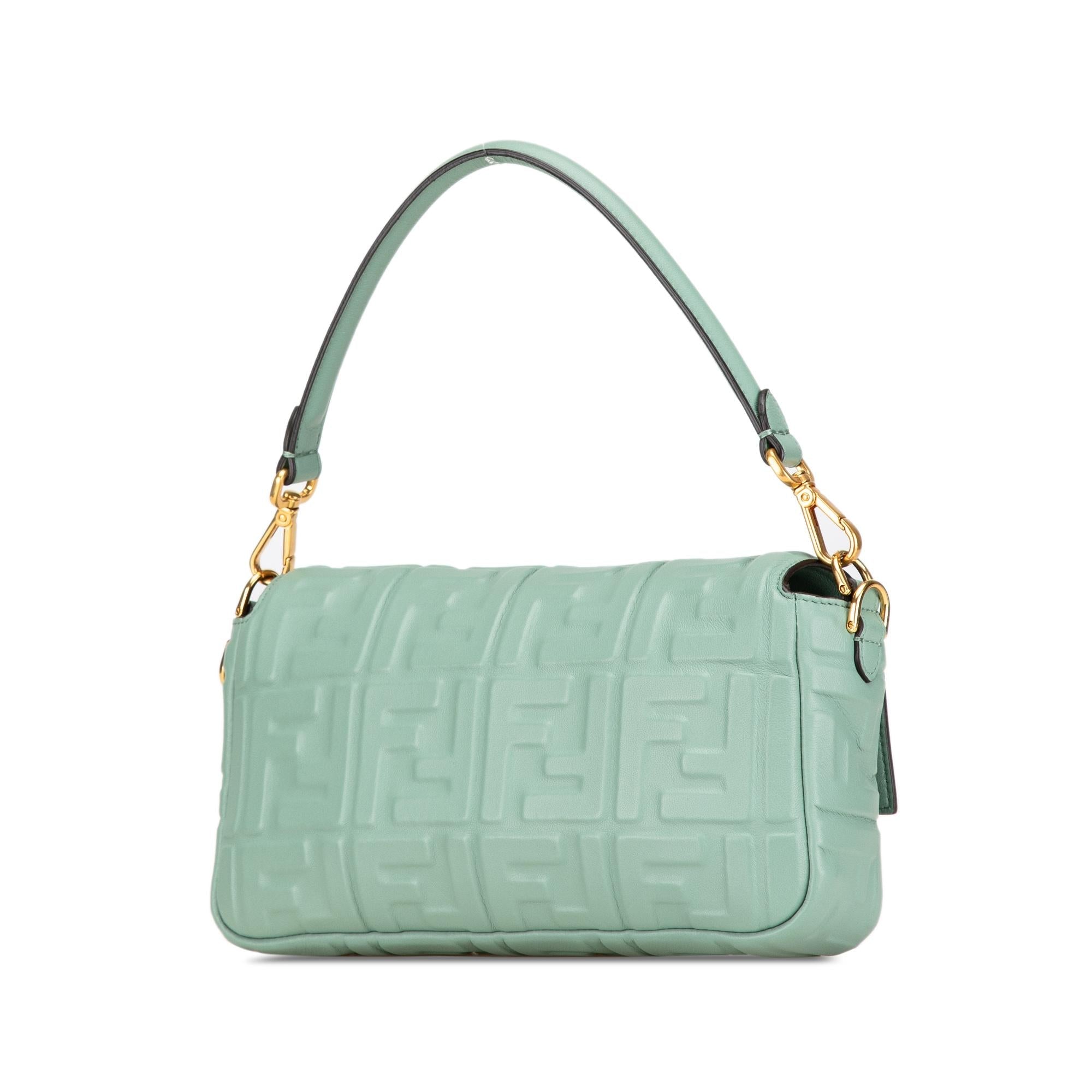 Fendi Zucca Embossed Baguette Satchel (SHG-GbOflU)