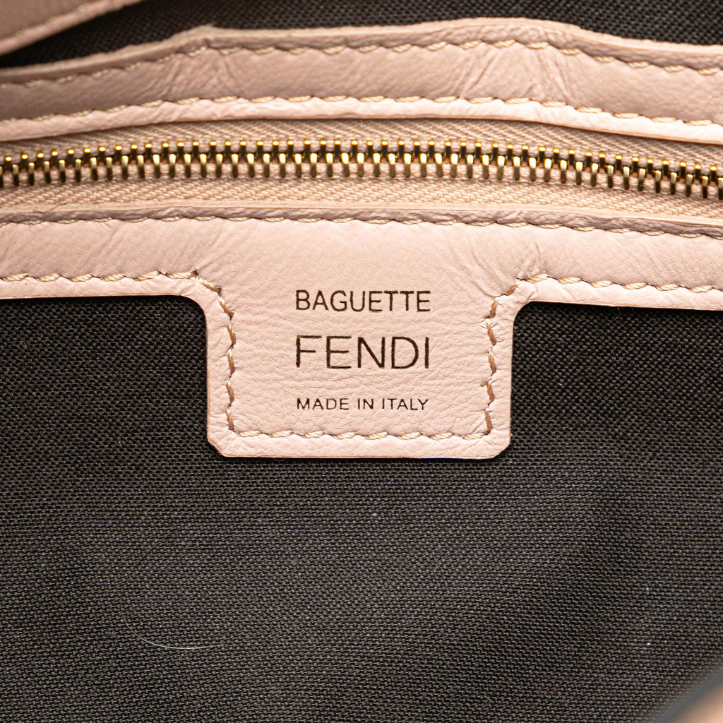 Fendi Zucca Embossed Leather Baguette Satchel (SHG-4WH2gQ)