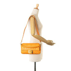 Fendi Zucca Embossed Leather Baguette Satchel (SHG-MbmqD4)