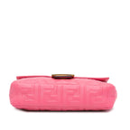 Fendi Zucca Embossed Leather Baguette Satchel (SHG-HnRyP4)