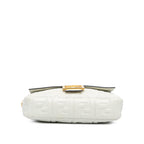 Fendi Zucca Embossed Leather Baguette Satchel (SHG-ex1bOT)