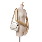 Fendi Zucca Embossed Leather Baguette Satchel (SHG-ex1bOT)
