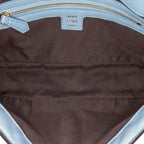 Fendi Zucca Embossed Leather Baguette Satchel