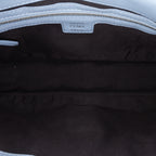 Fendi Zucca Embossed Leather Baguette Satchel