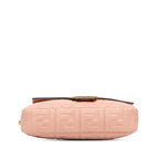 Fendi Zucca Embossed Leather Baguette Satchel