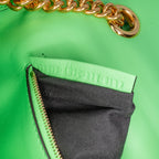 Fendi Zucca Embossed Leather Chain Midi Baguette (SHG-zuLes4)