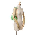 Fendi Zucca Embossed Leather Chain Midi Baguette (SHG-zuLes4)