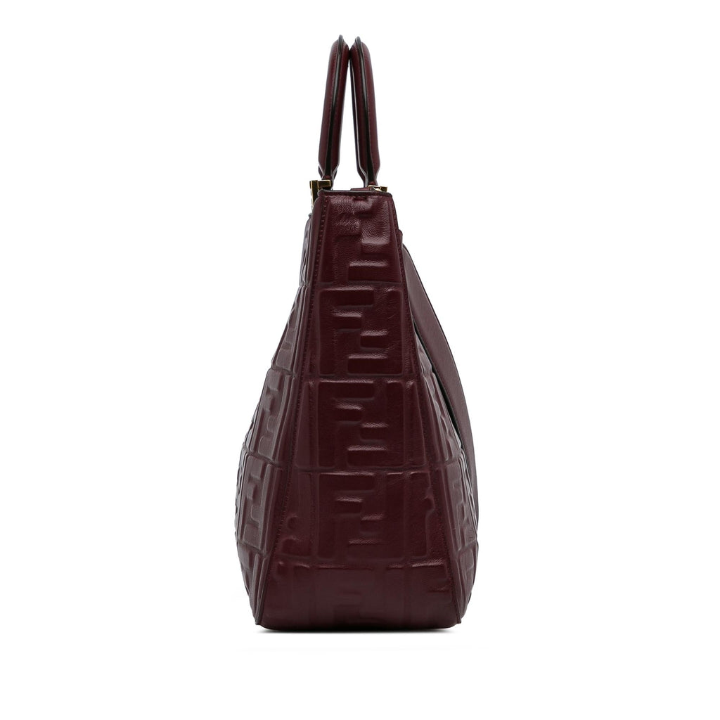 Fendi Zucca Embossed Leather Satchel (SHG-Th9GBp)