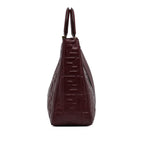 Fendi Zucca Embossed Leather Satchel (SHG-Th9GBp)