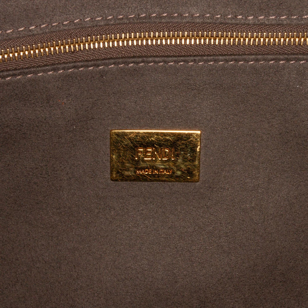 Fendi Zucca Embossed Leather Satchel (SHG-Th9GBp)
