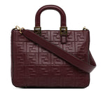 Fendi Zucca Embossed Leather Satchel (SHG-Th9GBp)