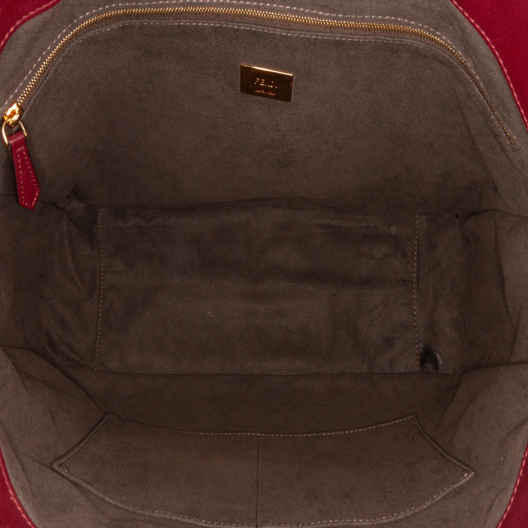 Fendi Zucca Embossed Leather Satchel (SHG-Th9GBp)
