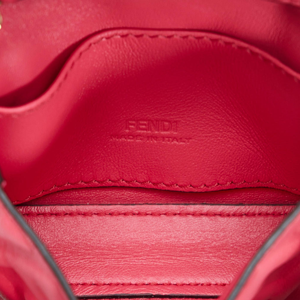 Fendi Zucca Embossed Nano Baguette Charm (SHG-UkSPt4)