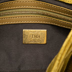 Fendi Zucca Embossed Velvet Baguette Satchel (SHG-TmosbZ)