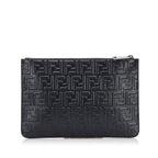 Fendi Zucca Embossed Zip Pouch (SHG-ocVOj7)