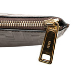 Fendi Zucca Embossed Zip Pouch (SHG-pMFnGr)