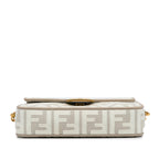 Fendi Zucca Embroidered Baguette Satchel (SHG-8kCI03)