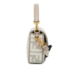 Fendi Zucca Embroidered Baguette Satchel (SHG-8kCI03)