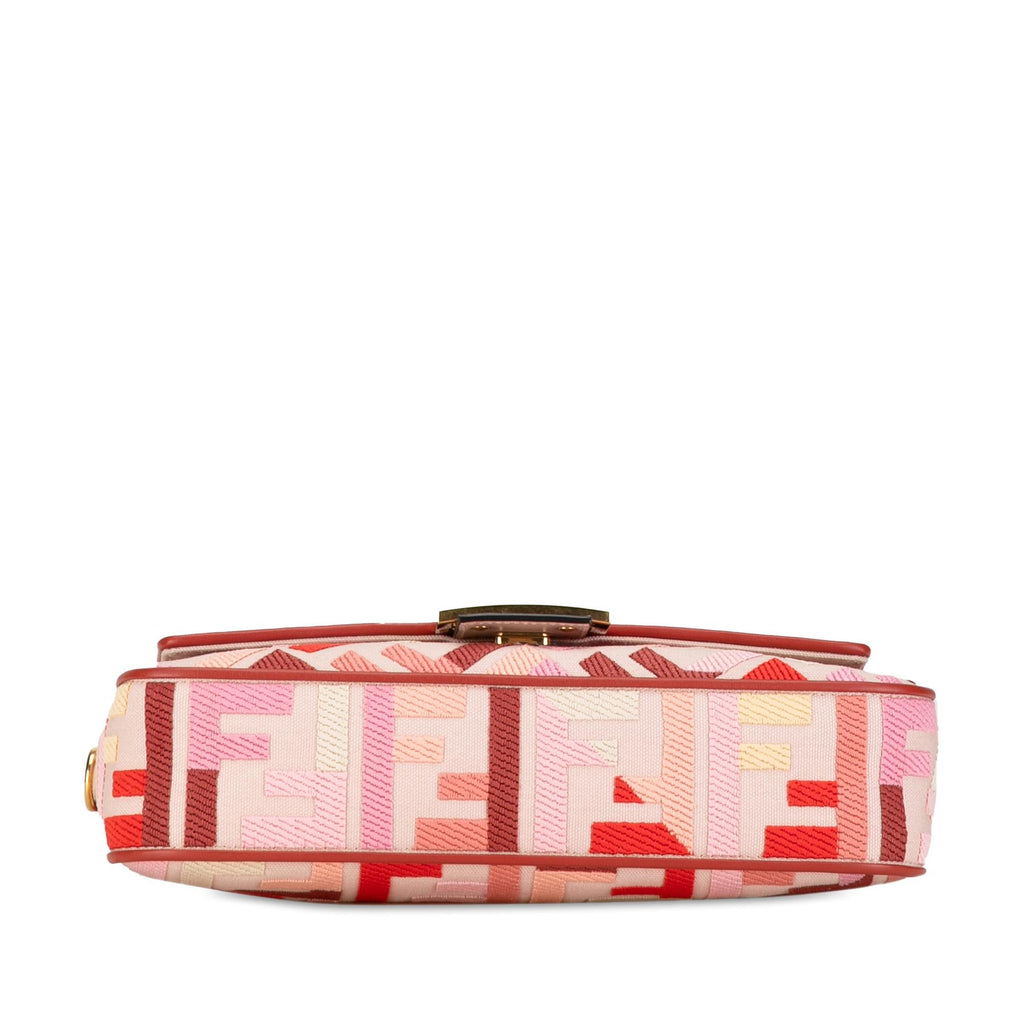 Fendi Zucca Embroidered Baguette Satchel (SHG-PGUpqD)