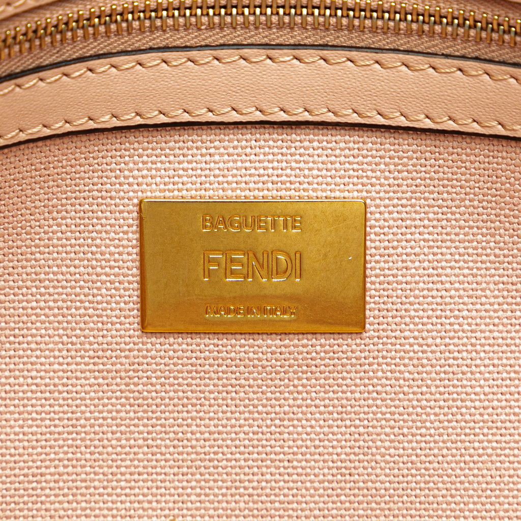 Fendi Zucca Embroidered Baguette Satchel (SHG-PGUpqD)
