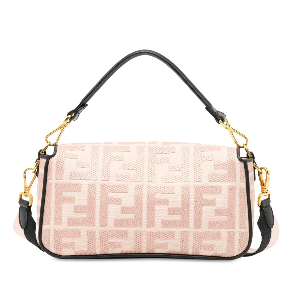 Fendi Zucca Embroidered Baguette Satchel (SHG-5WGn2V)