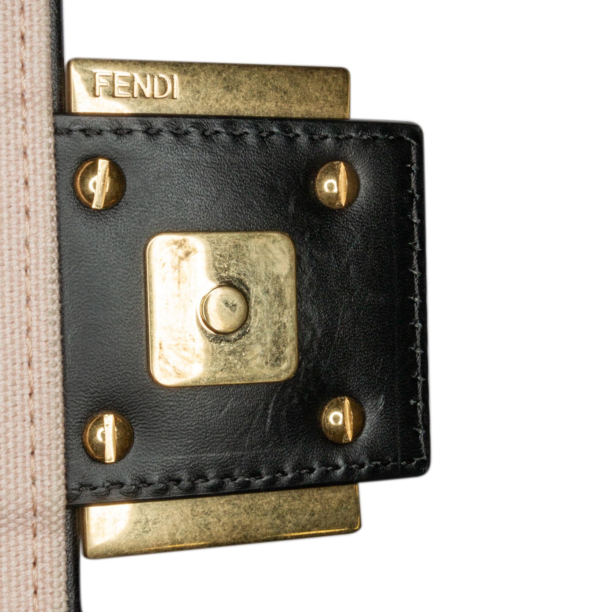 Fendi Zucca Embroidered Baguette Satchel (SHG-5WGn2V)