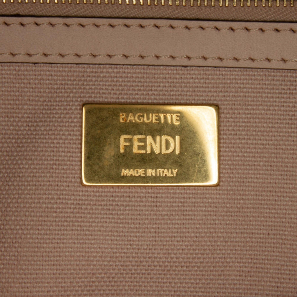 Fendi Zucca Embroidered Baguette Satchel (SHG-WloGCz)