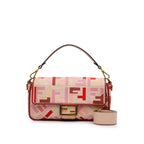 Fendi Zucca Embroidered Baguette Satchel (SHG-WloGCz)