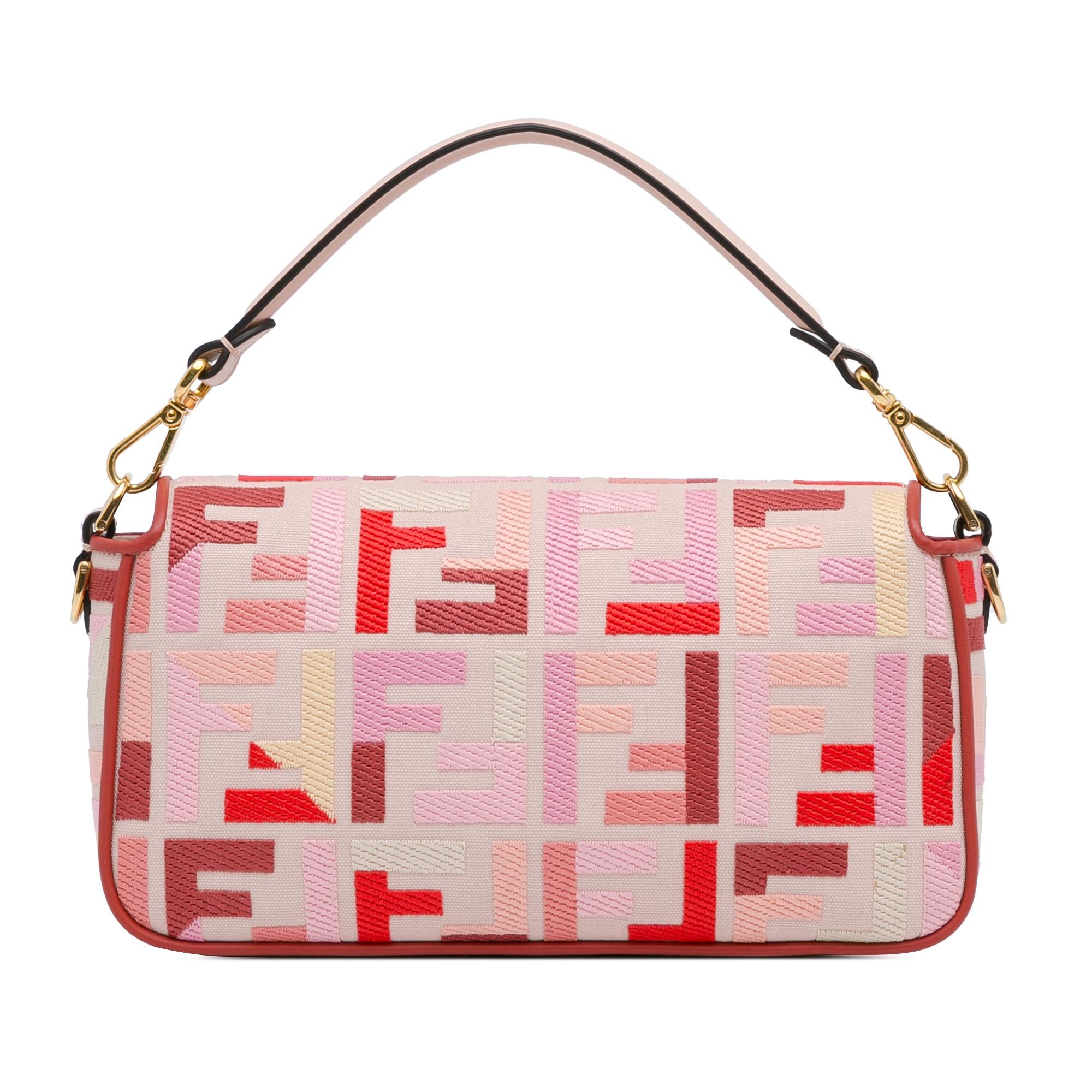 Fendi Zucca Embroidered Baguette Satchel (SHG-LaJuvA)