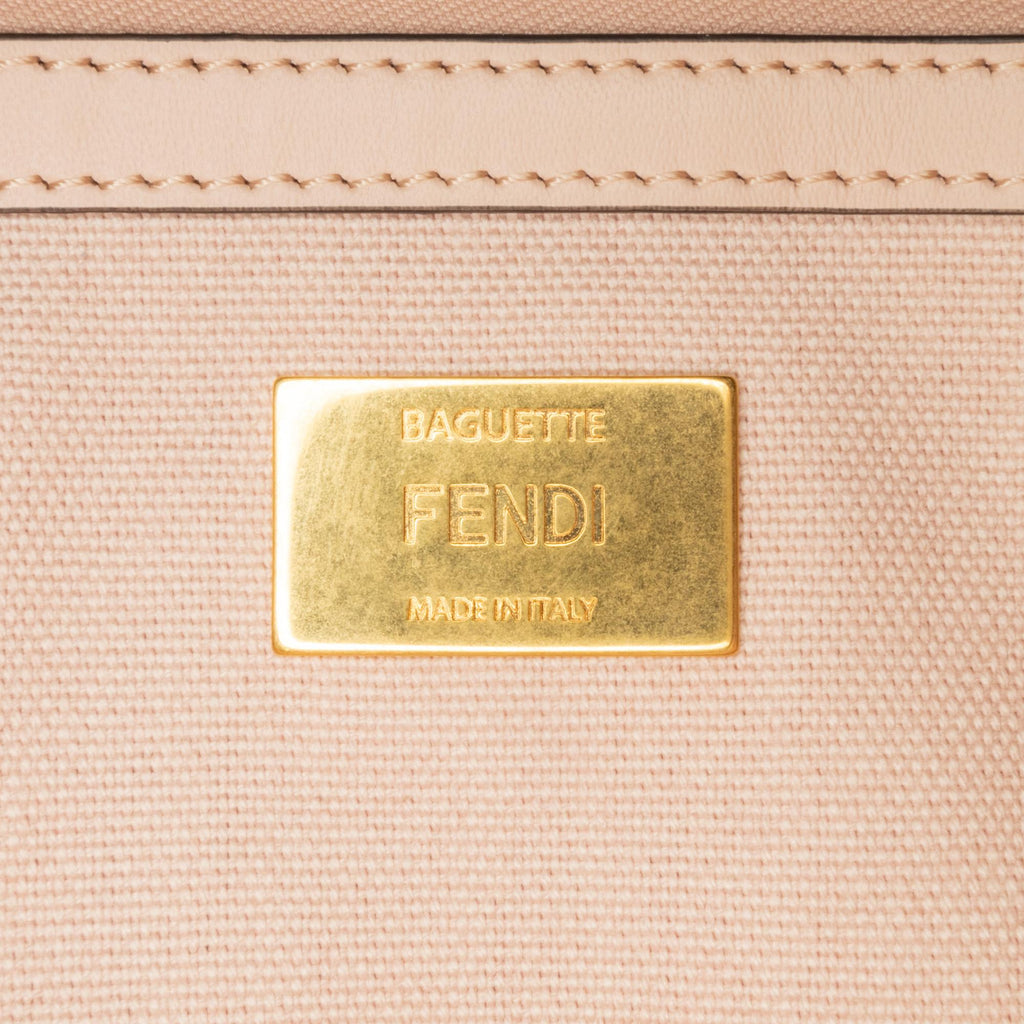 Fendi Zucca Embroidered Baguette Satchel (SHG-LaJuvA)