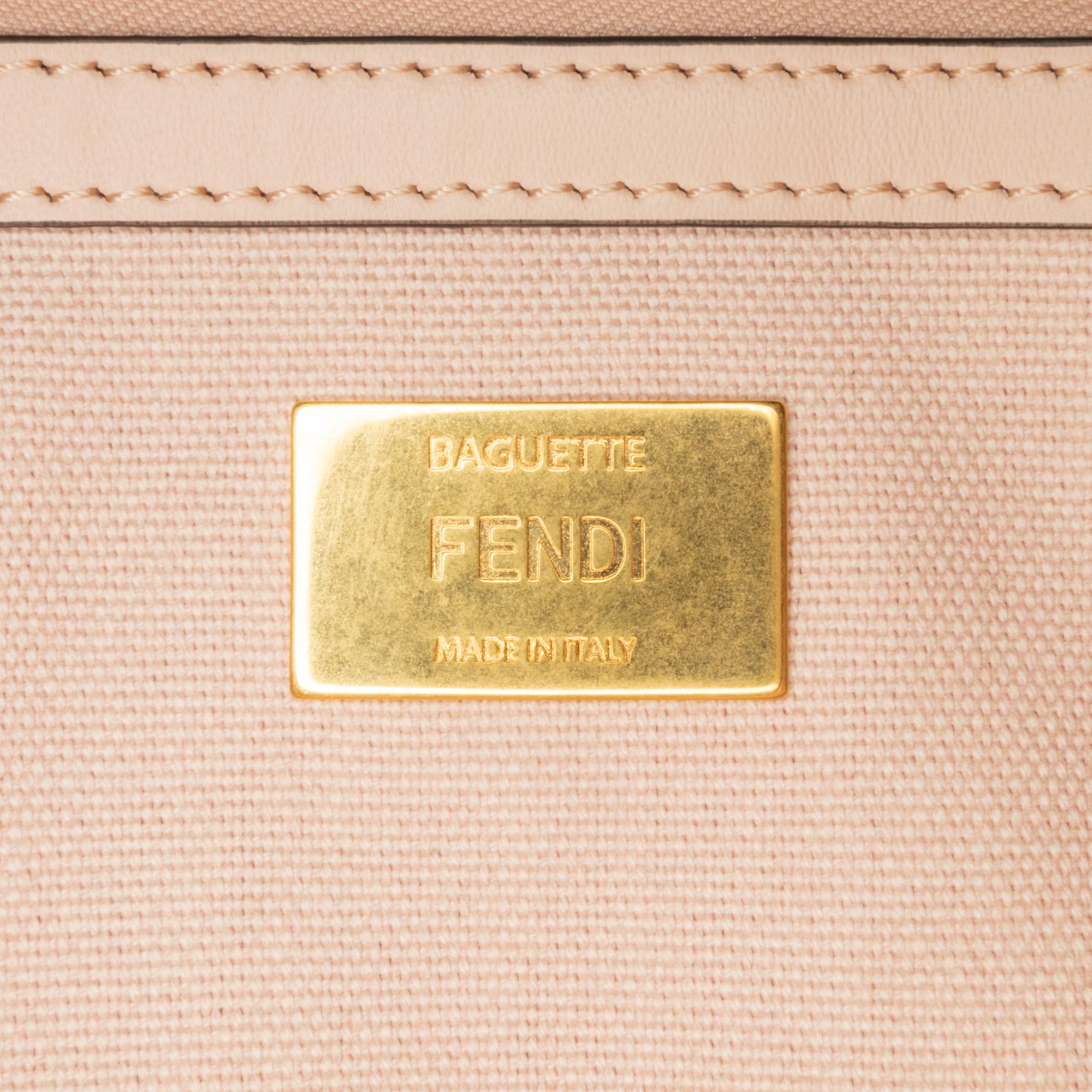 Fendi Zucca Embroidered Baguette Satchel (SHG-LaJuvA)