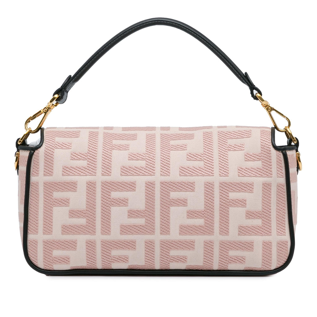 Fendi Zucca Embroidered Baguette Satchel (SHG-3Y1aJA)