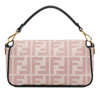 Fendi Zucca Embroidered Baguette Satchel (SHG-3Y1aJA)