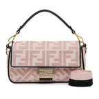 Fendi Zucca Embroidered Baguette Satchel (SHG-3Y1aJA)