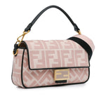 Fendi Zucca Embroidered Baguette Satchel (SHG-3Y1aJA)