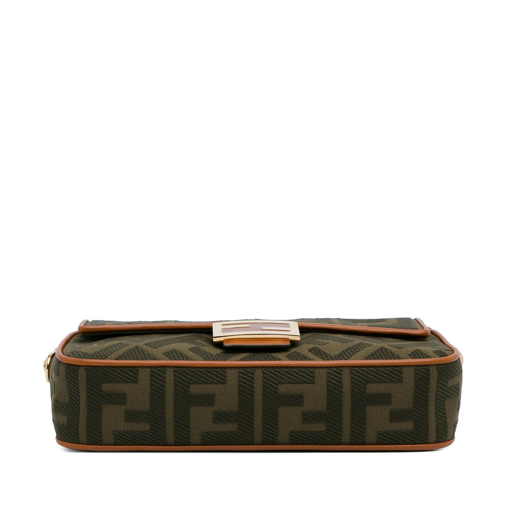 Fendi Zucca Embroidered Baguette Satchel (SHG-DLYg5k)