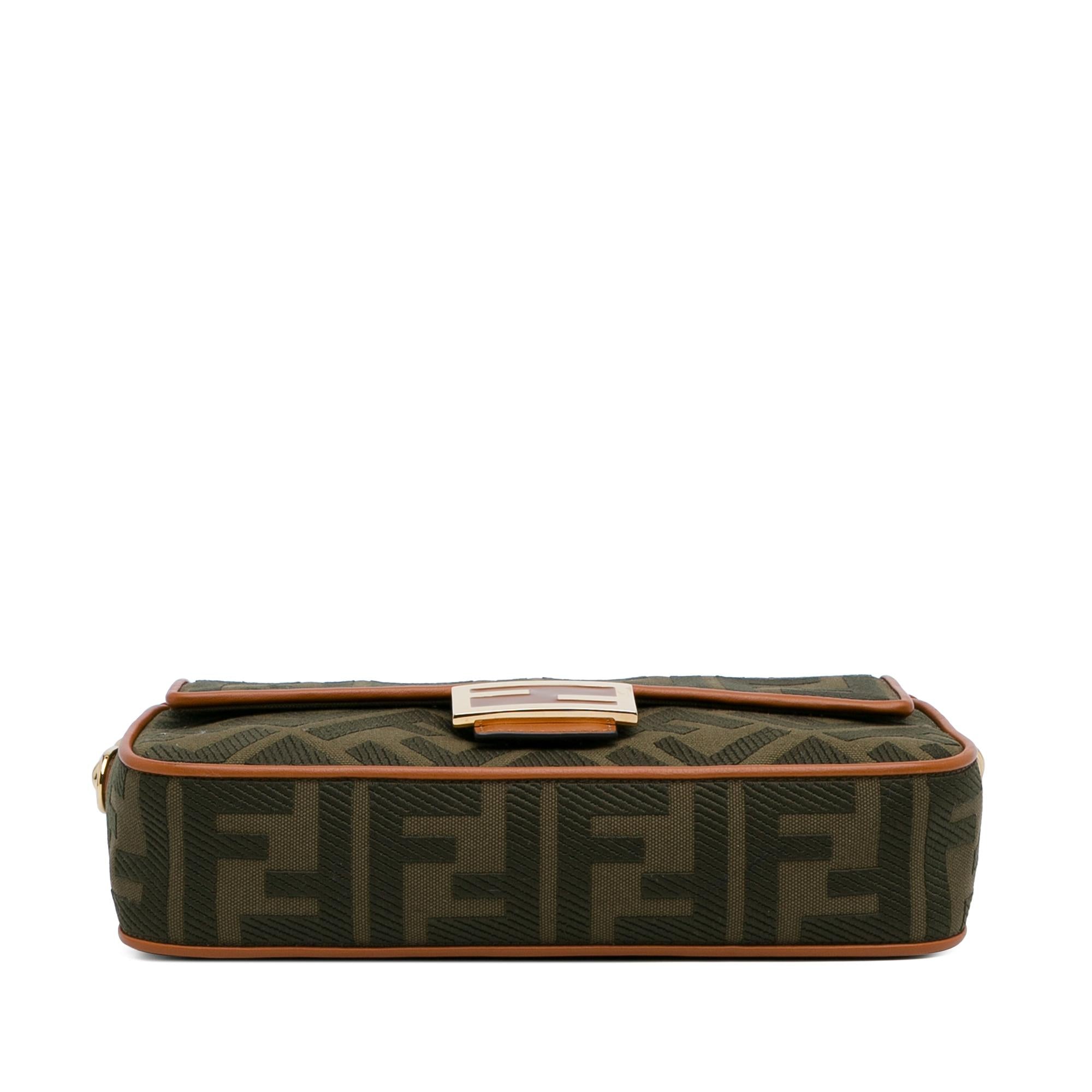 Fendi Zucca Embroidered Baguette Satchel (SHG-DLYg5k)