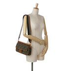 Fendi Zucca Embroidered Baguette Satchel (SHG-DLYg5k)