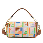 Fendi Zucca Embroidered Canvas Baguette Satchel (SHG-iZ39pU)
