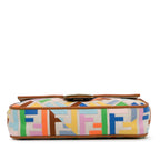 Fendi Zucca Embroidered Canvas Baguette Satchel (SHG-iZ39pU)