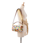 Fendi Zucca Embroidered Canvas Baguette Satchel (SHG-iZ39pU)