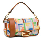 Fendi Zucca Embroidered Canvas Baguette Satchel (SHG-iZ39pU)