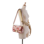 Fendi Zucca Embroidered Canvas Baguette Satchel (SHG-Rvfwx2)