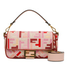 Fendi Zucca Embroidered Canvas Baguette Satchel (SHG-Rvfwx2)