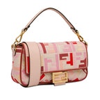 Fendi Zucca Embroidered Canvas Baguette Satchel (SHG-Rvfwx2)