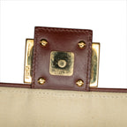 Fendi Zucca Embroidered Canvas Baguette Satchel (SHG-EhV62g)