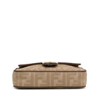 Fendi Zucca Embroidered Canvas Baguette Satchel (SHG-62z4Da)