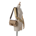Fendi Zucca Embroidered Canvas Baguette Satchel (SHG-62z4Da)